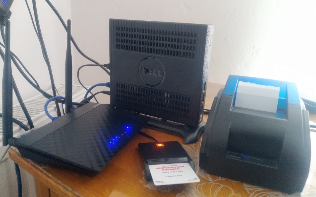 Dell Wyse Thin Client, Bluetooth Thermal printer, smart card reader